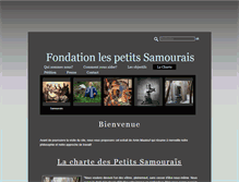 Tablet Screenshot of fondation-petits-samourais.meabilis.fr